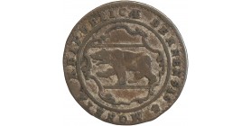 Avers : blason avec un ours