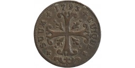 Revers : croix échancrée.