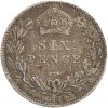 6 Pence Victoria - Grande Bretagne Argent