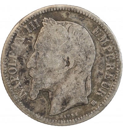 1 Franc Napoléon III Tête Laurée