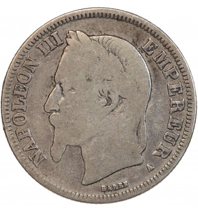 2 Francs Napoléon III Tête Laurée