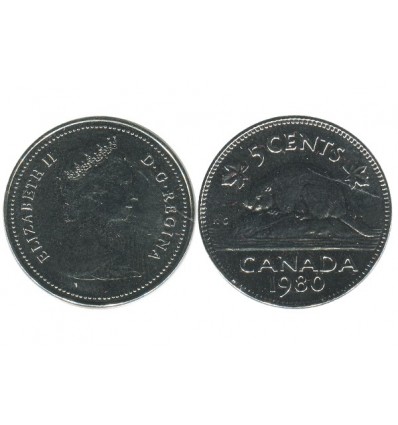 5 Cents Elisabeth II Canada