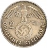 2 Marks S.Hindenbourg - Allemagne Argent