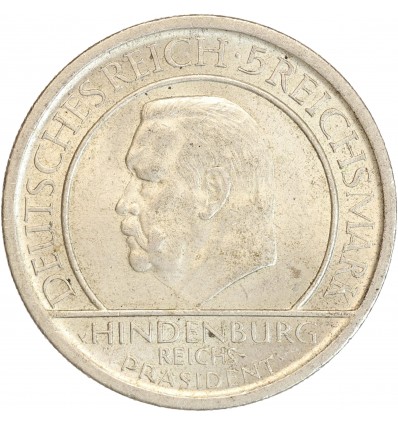 5 Reichsmark - Allemagne République de Weimar Argent