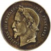 Médaillette en Bronze Napoléon Ier et Napoléon III