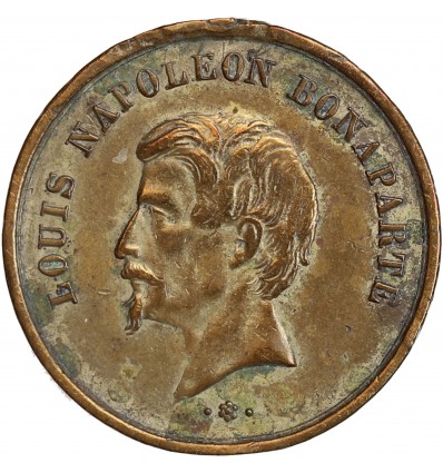 Médaille en Laiton Louis-Napoléon Bonaparte Acclamation du Plébiscite 1851