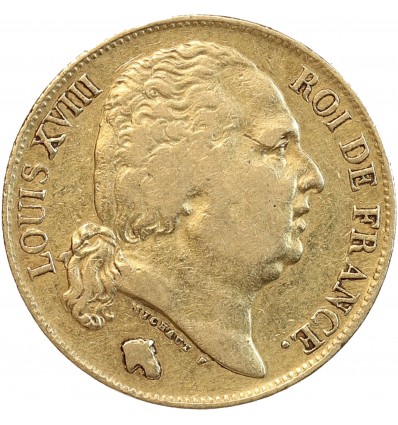 20 Francs Louis XVIII Buste Nu