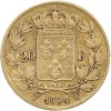 20 Francs Louis XVIII Buste Nu