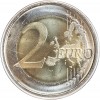 2 Euros Colorisée Reine Elisabeth II