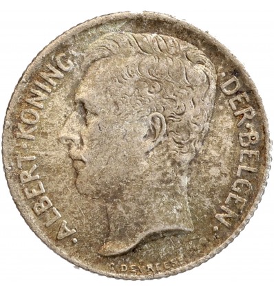 50 Centimes Albert Ier Légende Flamande - Belgique Argent