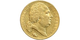 20 francs Louis XVIII Buste Nu