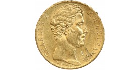 20 Francs Charles X Matrice du Revers à Quatre Feuilles et Demi