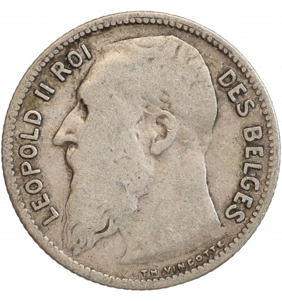 1 Franc Léopold II Légende Française - Belgique Argent