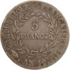 5 Francs Bonaparte 1er Consul Consulat