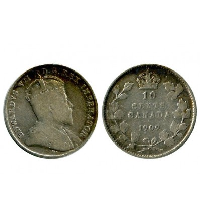 10 Cents Edouard VII canada argent
