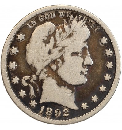 1/4 Dollar Barber - Etats-Unis Argent