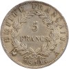 5 Francs Napoléon Ier Tête Laurée Revers Empire