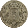 5 Francs Louis XVIII Buste Nu - Faux d'époque en métal argenté