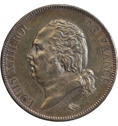 5 Francs Louis XVIII Buste Nu