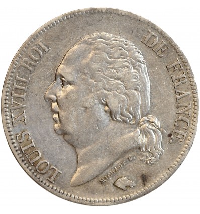 5 Francs Louis XVIII Buste Nu