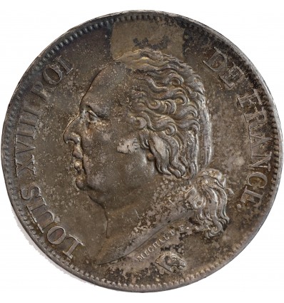 5 Francs Louis XVIII Buste Nu