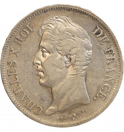 5 Francs Charles X Tranche en Relief