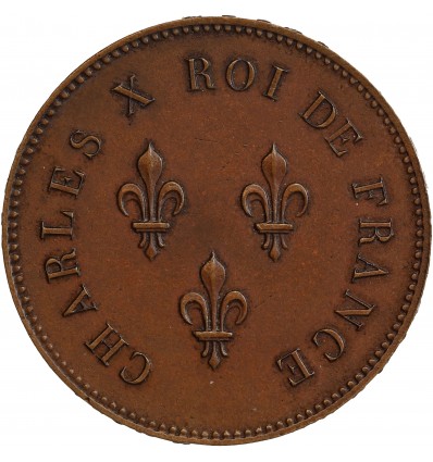 Module de 5 Francs Charles X Roi de France - Essai de Moreau