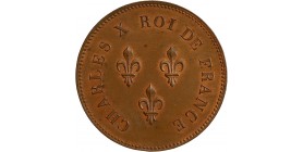 Module de 5 Francs Charles X Roi de France - Essai de Moreau