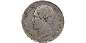 5 Francs Léopold I Tête Nue - Belgique Argent