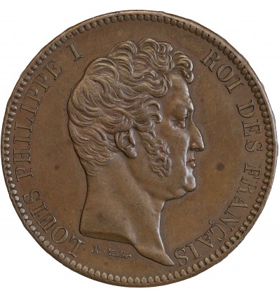 Essai module de 5 Francs Louis-Philippe Ier au Roi Thonnelier Auteur de la Presse Monétaire 1833