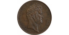Module de 5 Francs Louis-Philippe Ier au Roi Thonnelier Auteur de la Presse Monétaire Cuivre