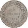 5 Francs Louis-Philippe Ier Tête Nue Sans le I Tranche En Creux