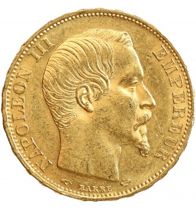 20 Francs Napoléon III Tête Nue