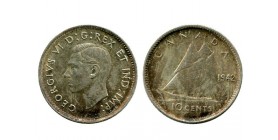 10 Cents Georges VI canada argent