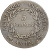 5 Francs Bonaparte 1er Consul