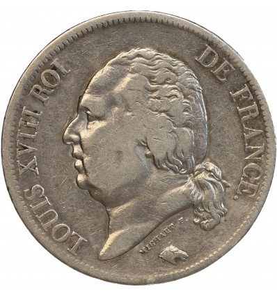 5 Francs Louis XVIII Buste Nu