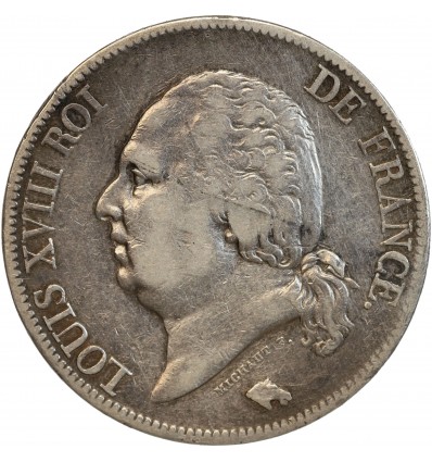 5 Francs Louis XVIII Buste Nu