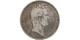 5 Francs Louis-Philippe Ier Tête Nue Sans le I Tranche En Relief