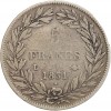 5 Francs Louis-Philippe Ier Tête Nue Tranche En Creux