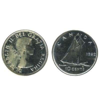 10 Cents Elisabeth II Canada Argent