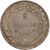 5 Francs Louis-Philippe Ier Tête Nue Tranche En Creux