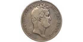 5 Francs Louis Philippe Tête Nue Tranche en Creux