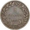 5 Francs Louis Philippe Tête Nue Tranche en Creux