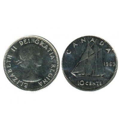 10 Cents Elisabeth II Canada Argent