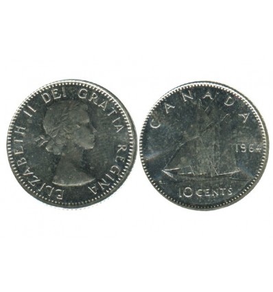 10 Cents Elisabeth II Canada Argent