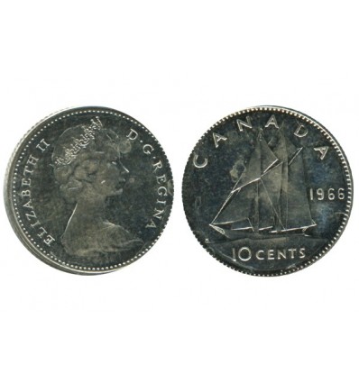 10 Cents Elisabeth II Canada Argent