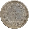 5 Francs Louis-Philippe Ier Tête Laurée Tranche en Relief