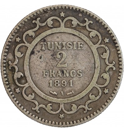 2 Francs Tunisie Argent