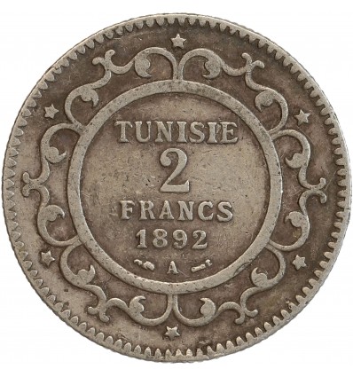 2 Francs - Tunisie Argent