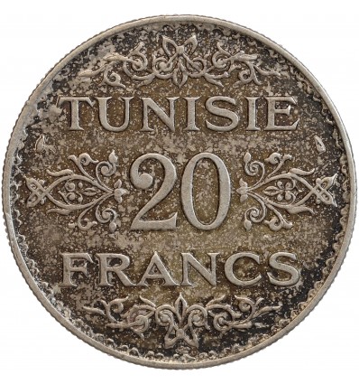 20 Francs Tunisie Argent